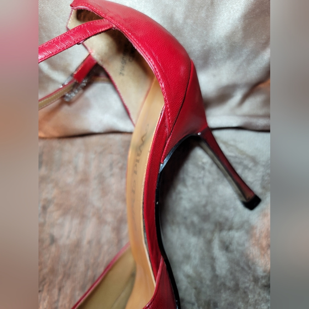 NEVER WORN Y2K VINTAGE WILD PAIR CINDY 18 60805 8800 ANKLE STRAP PUMPS CHROME - Picture 6 of 15